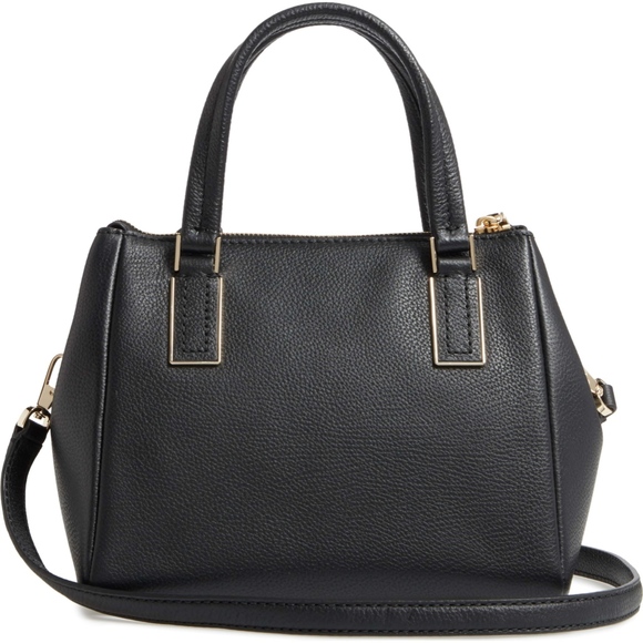 kate spade Black Leather Satchel NWT! - Picture 7 of 8